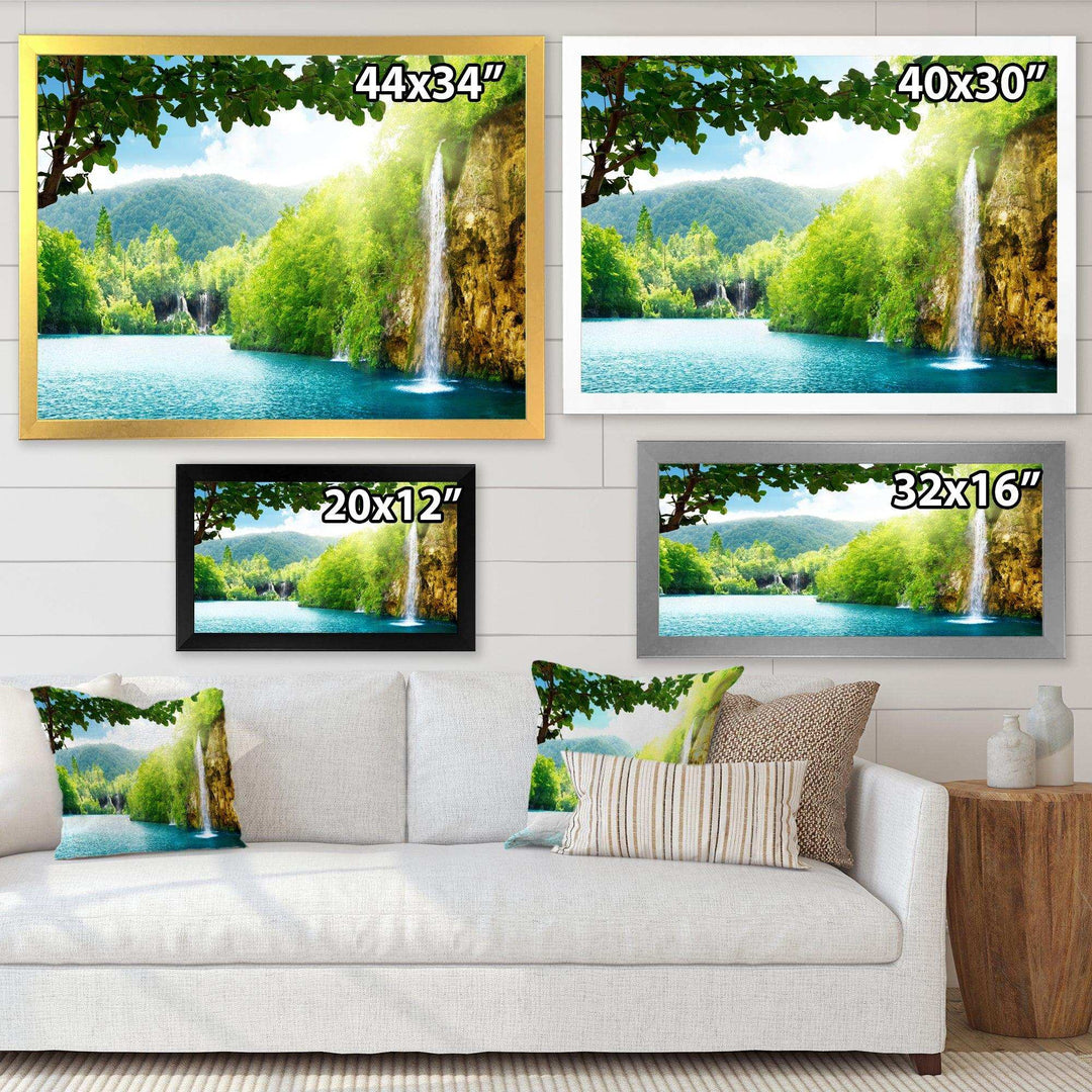 Waterfall in Deep Forest