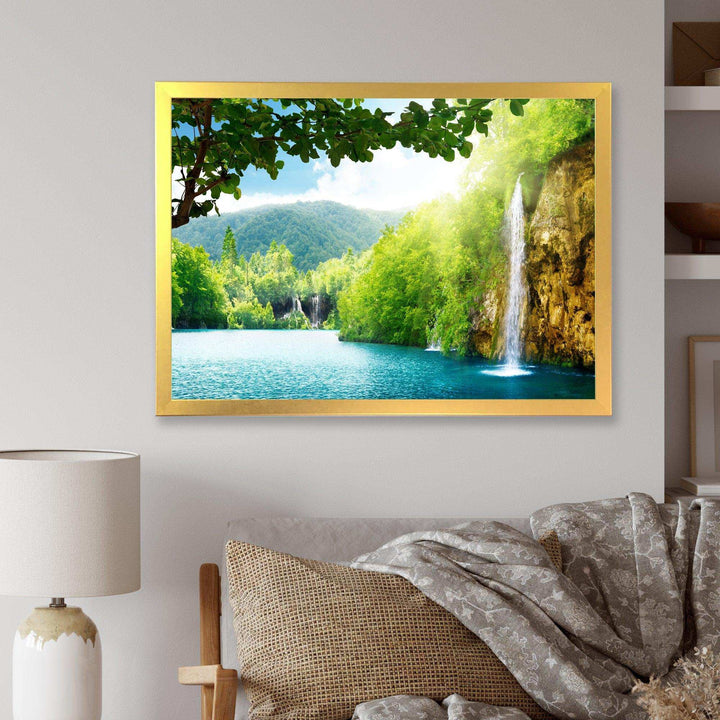 Waterfall in Deep Forest