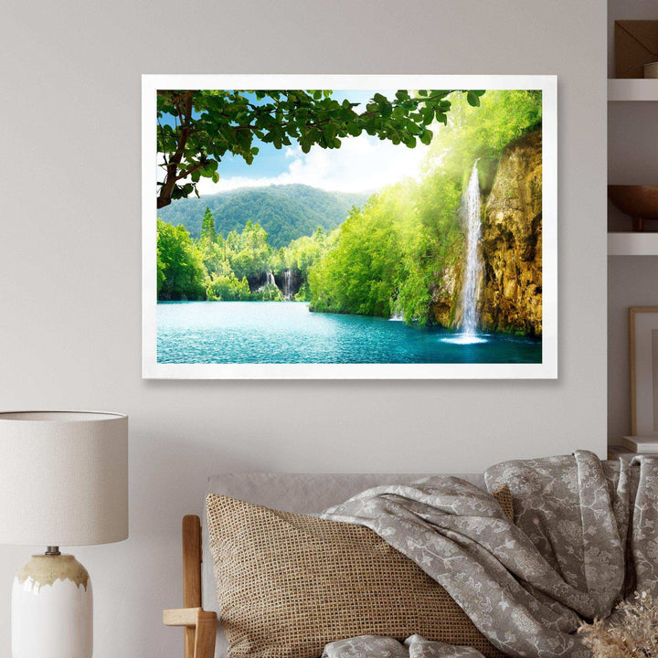 Waterfall in Deep Forest