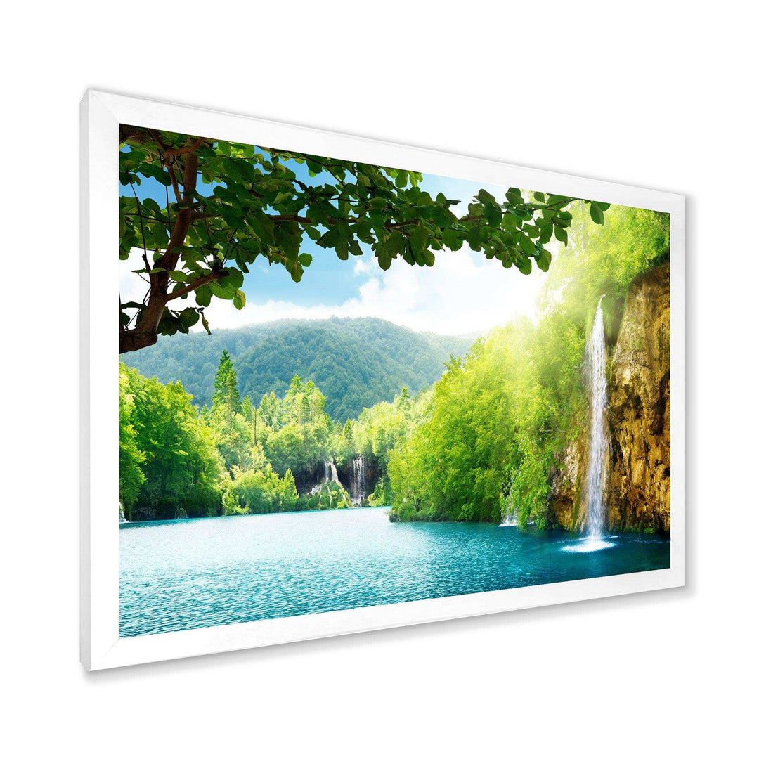 Waterfall in Deep Forest