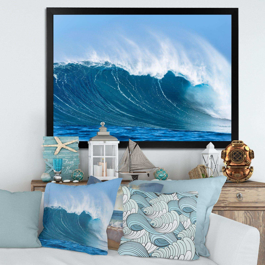 Sky Hitting Ocean Waves