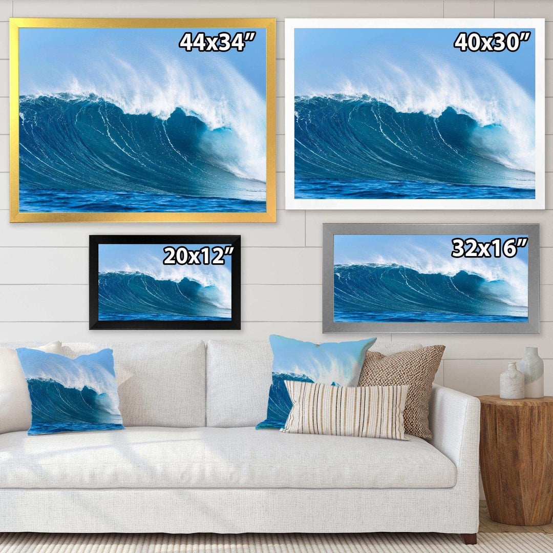 Sky Hitting Ocean Waves