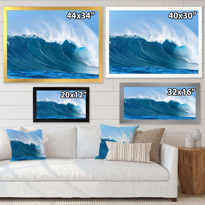 Sky Hitting Ocean Waves