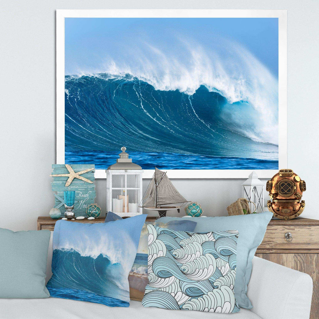 Sky Hitting Ocean Waves