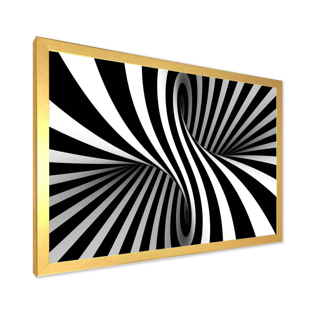 Black and White Spiral - Modern Bedroom Wall Art