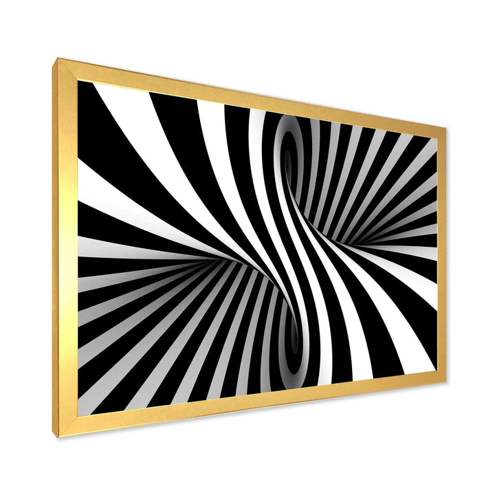 Black and White Spiral - Modern Bedroom Wall Art