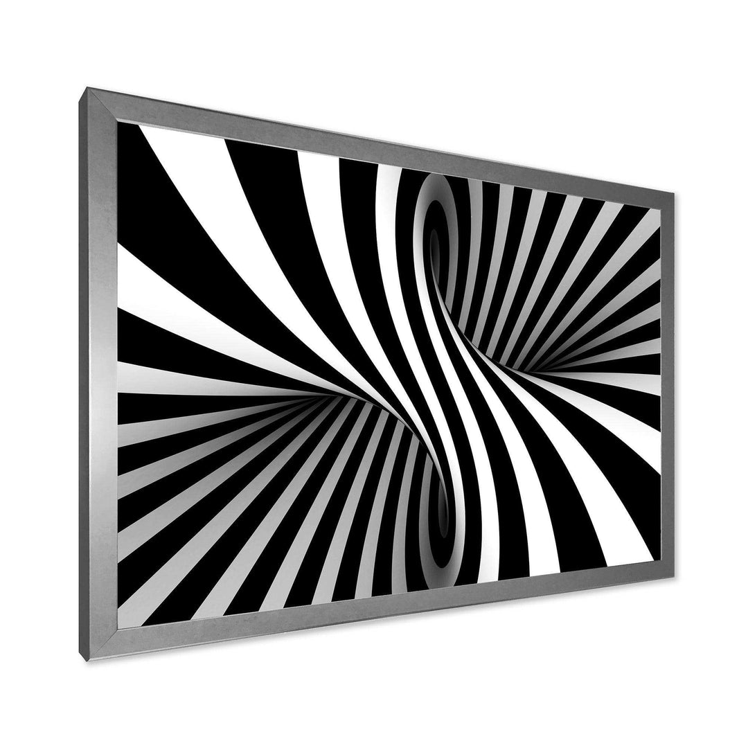 Black and White Spiral - Modern Bedroom Wall Art