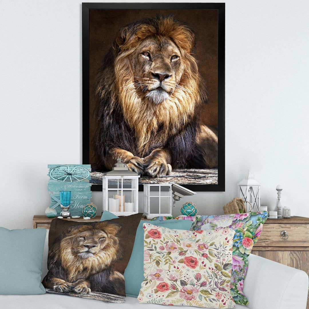 King Lion with Lighted Face