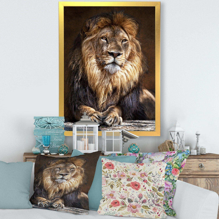 King Lion with Lighted Face