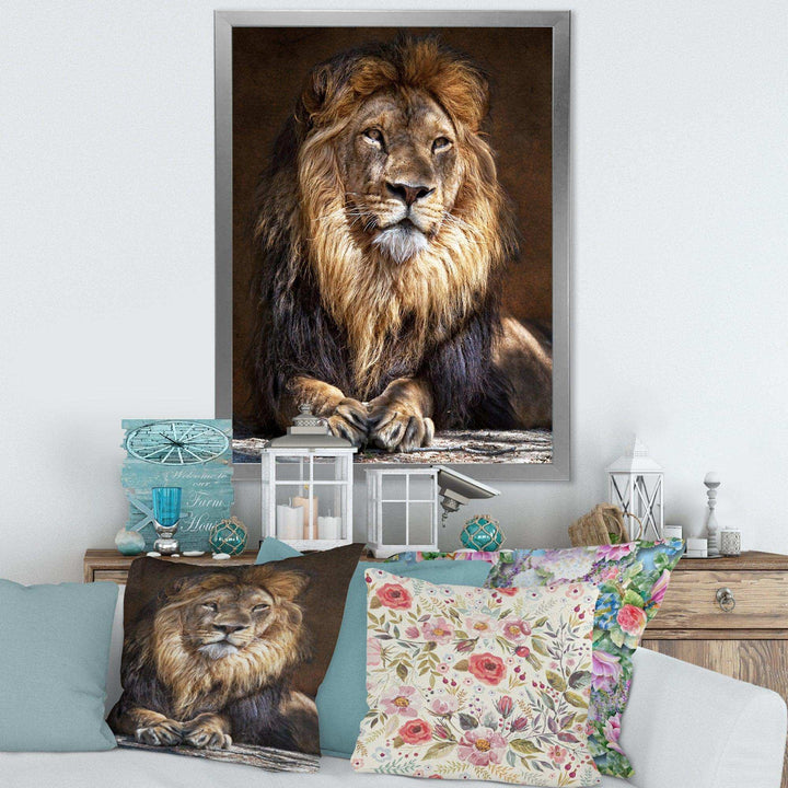 King Lion with Lighted Face
