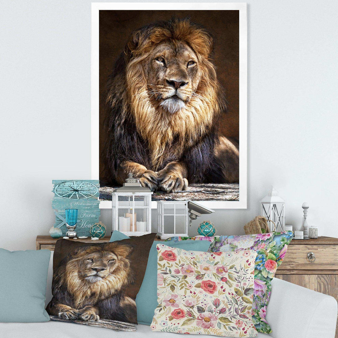 King Lion with Lighted Face