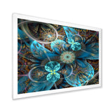 Fractal Blue Flowers