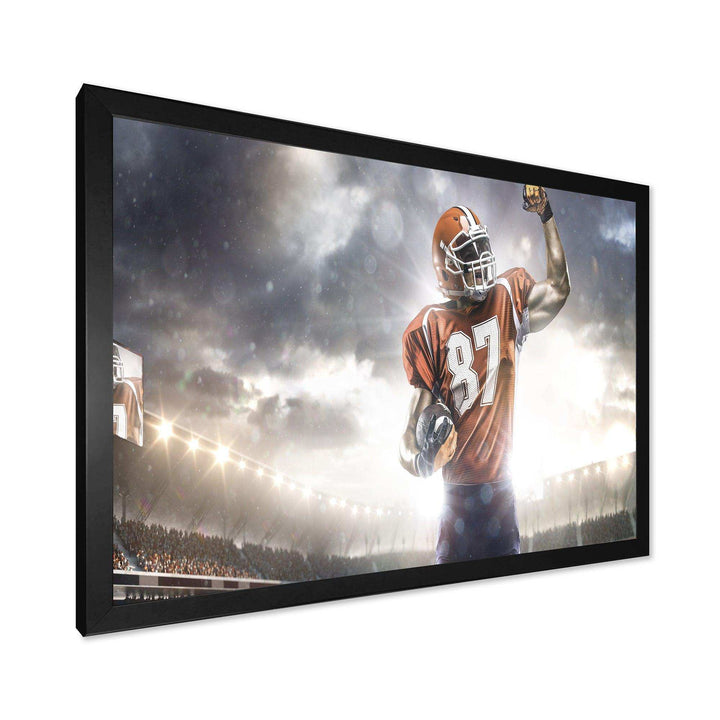 American Footballer on Stadium