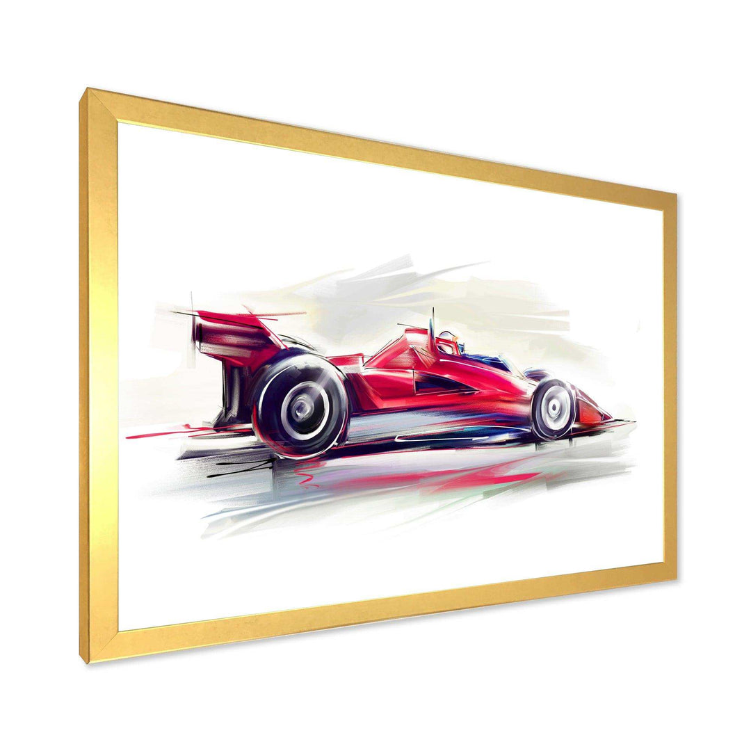 Red Formula One Car