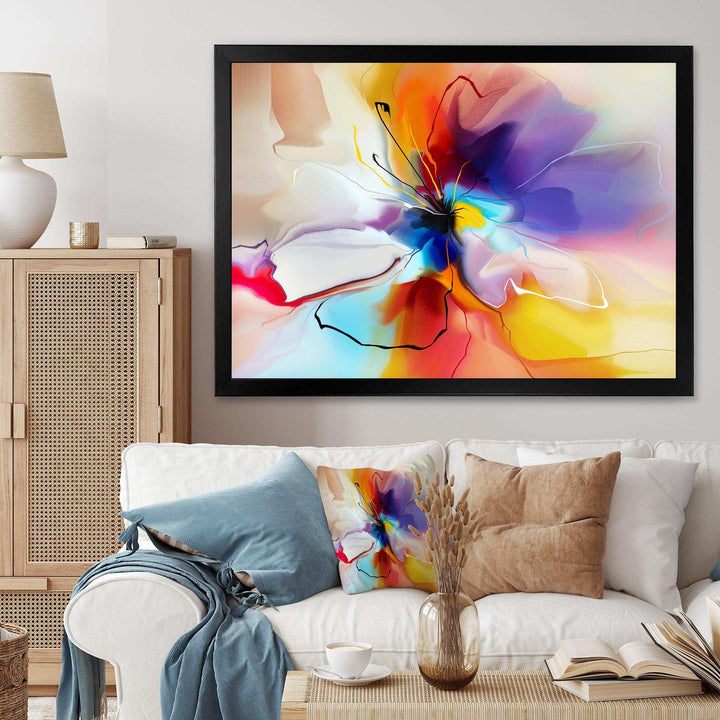 Creative Flower in Multiple Colors - Modern Bedroom Wall Art