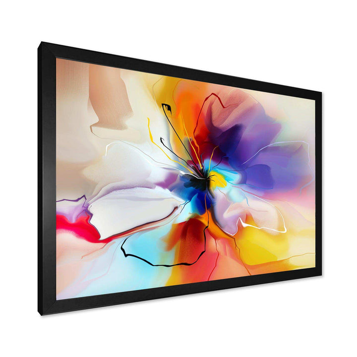 Creative Flower in Multiple Colors - Modern Bedroom Wall Art