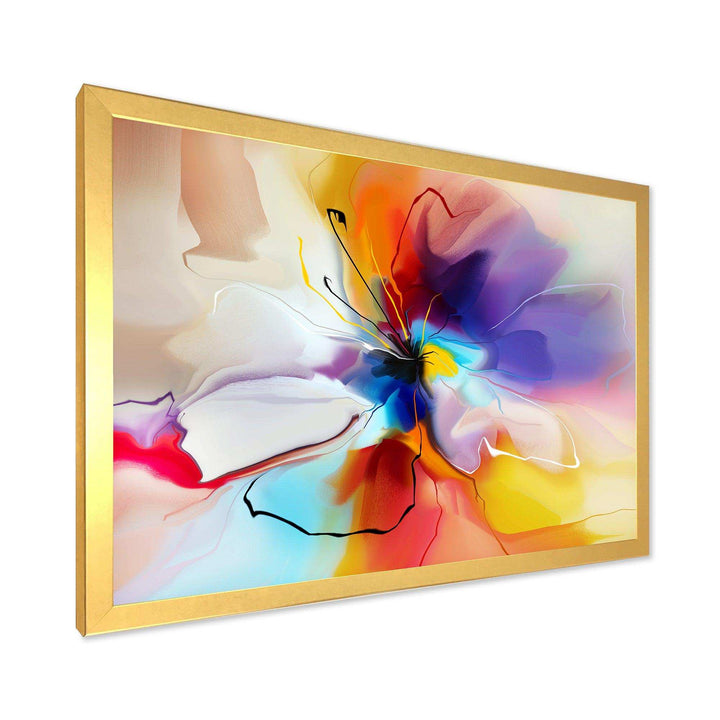 Creative Flower in Multiple Colors - Modern Bedroom Wall Art