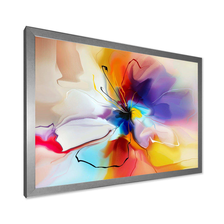Creative Flower in Multiple Colors - Modern Bedroom Wall Art