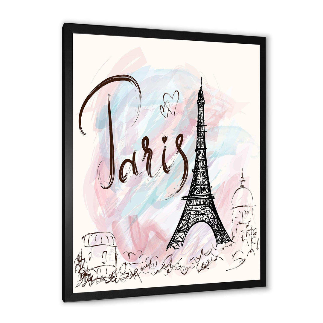 with Paris Eiffel Tower - French Country Living Room Wall Decor
