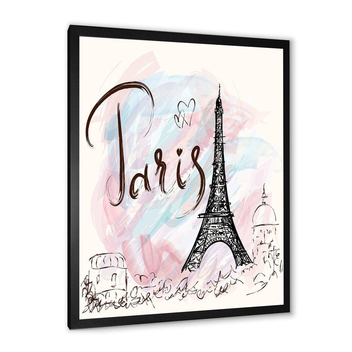 with Paris Eiffel Tower - French Country Living Room Wall Decor