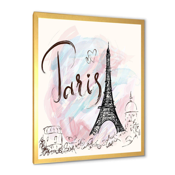 with Paris Eiffel Tower - French Country Living Room Wall Decor