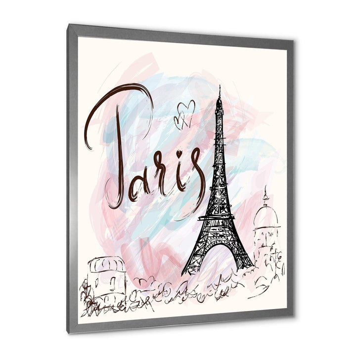 with Paris Eiffel Tower - French Country Living Room Wall Decor