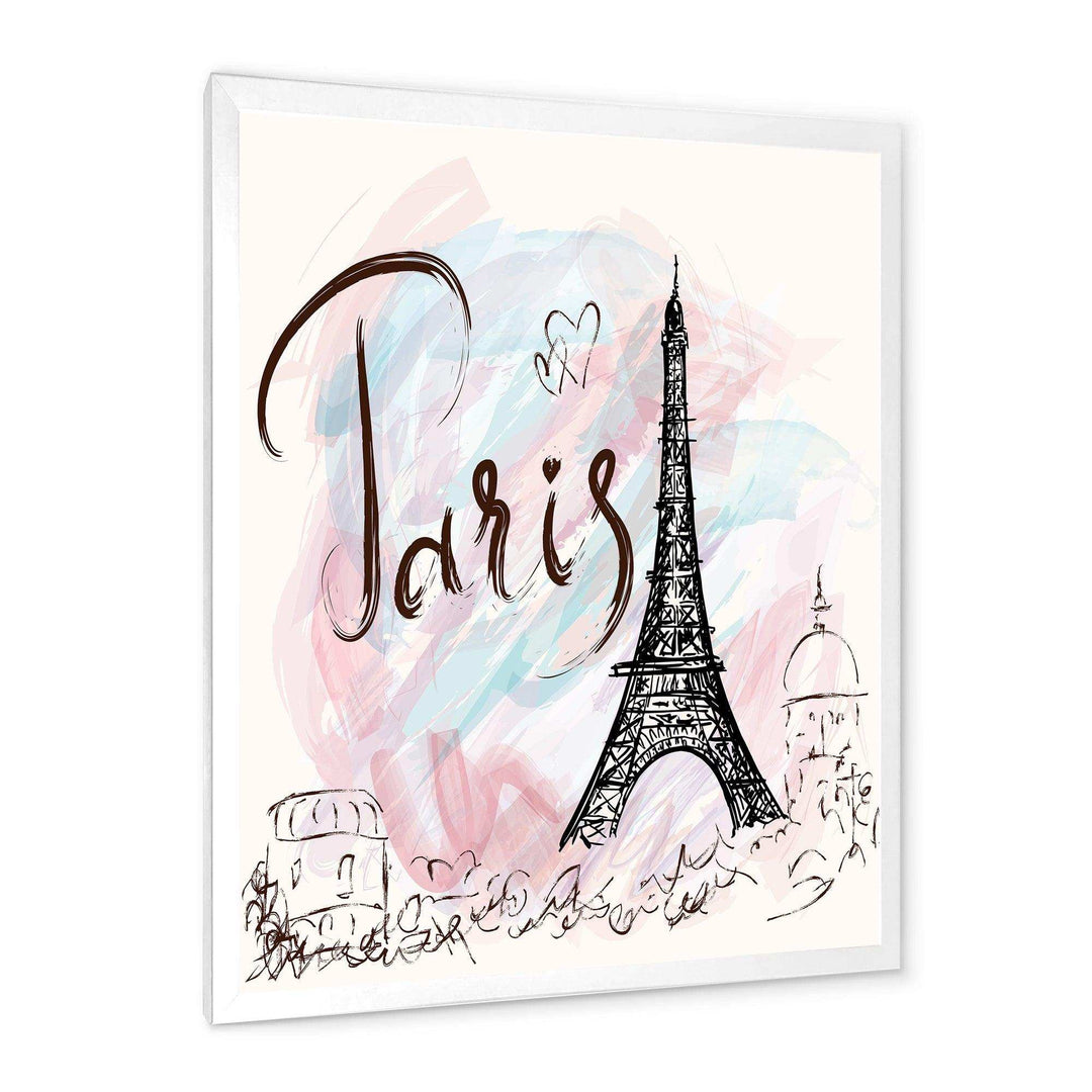 with Paris Eiffel Tower - French Country Living Room Wall Decor