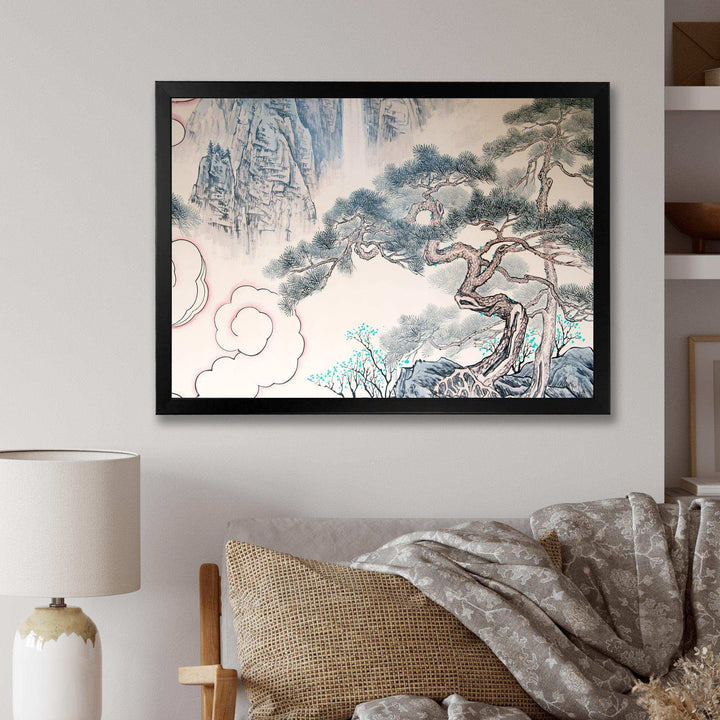 Chinese Blue Tree Art - Traditional Wall Art Prints