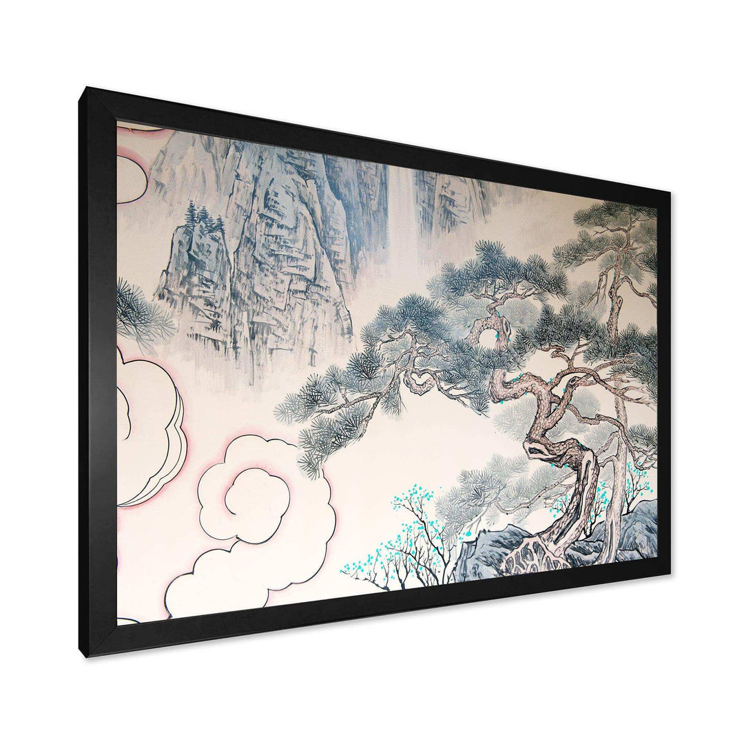 Chinese Blue Tree Art - Traditional Wall Art Prints