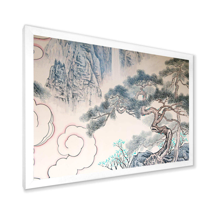 Chinese Blue Tree Art - Traditional Wall Art Prints