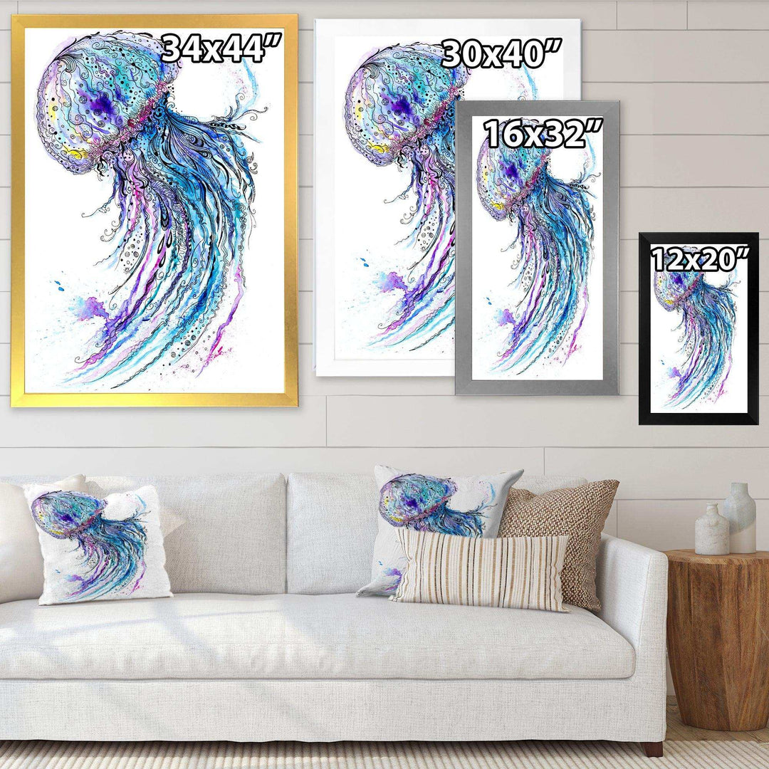 Jelly Fish Watercolor