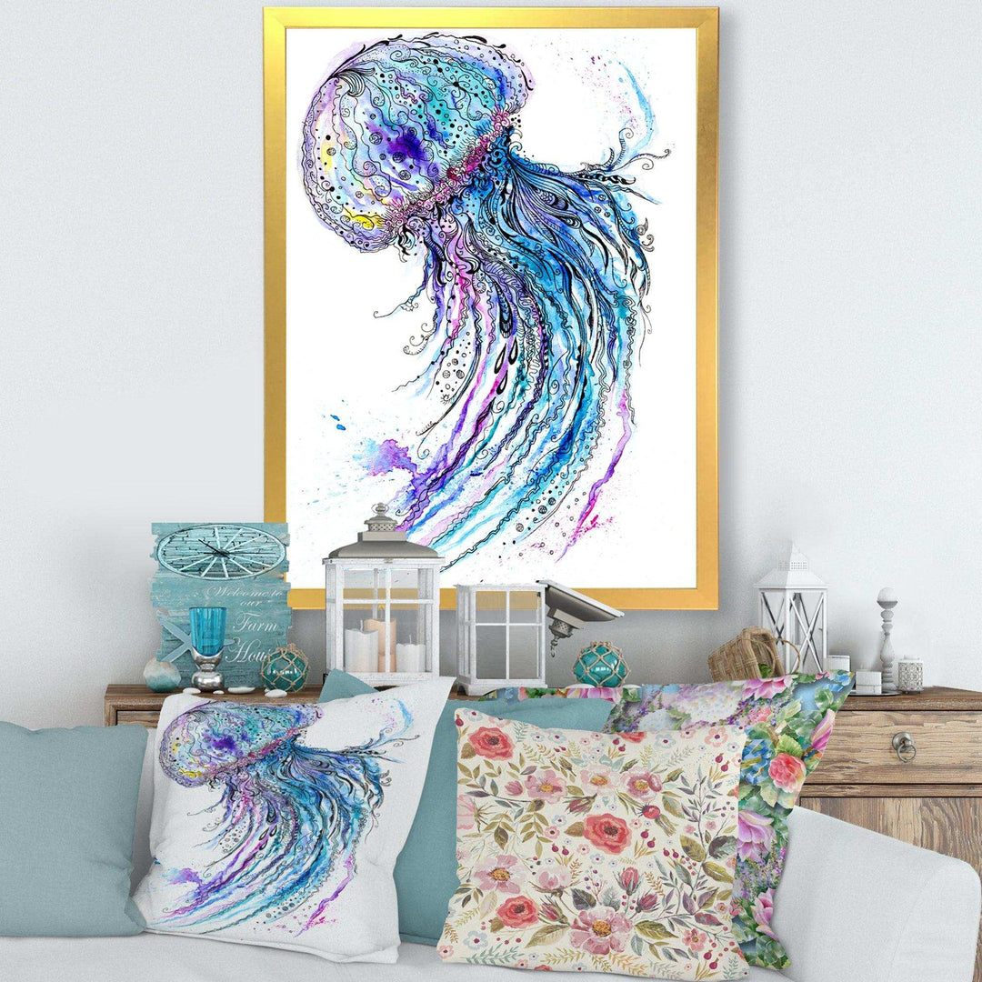 Jelly Fish Watercolor