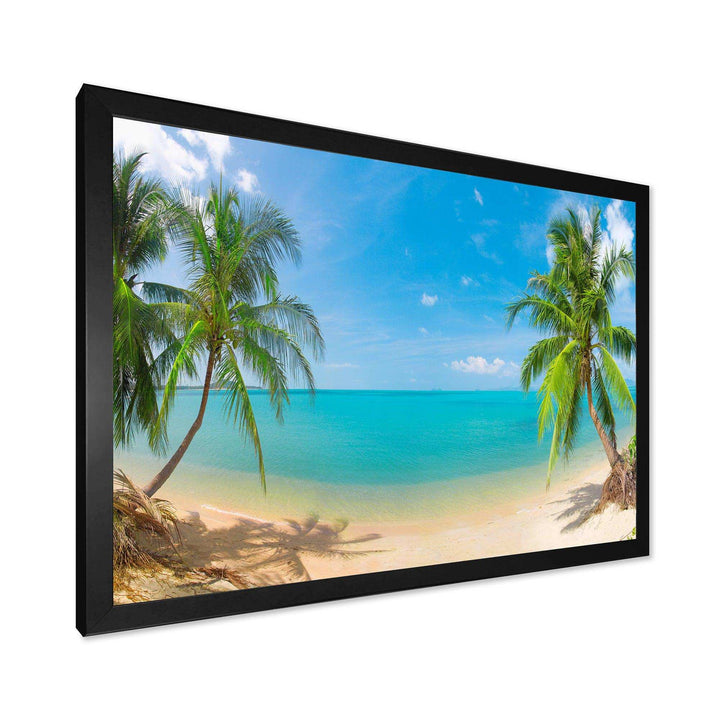 Tropical Beach with Coconut Trees