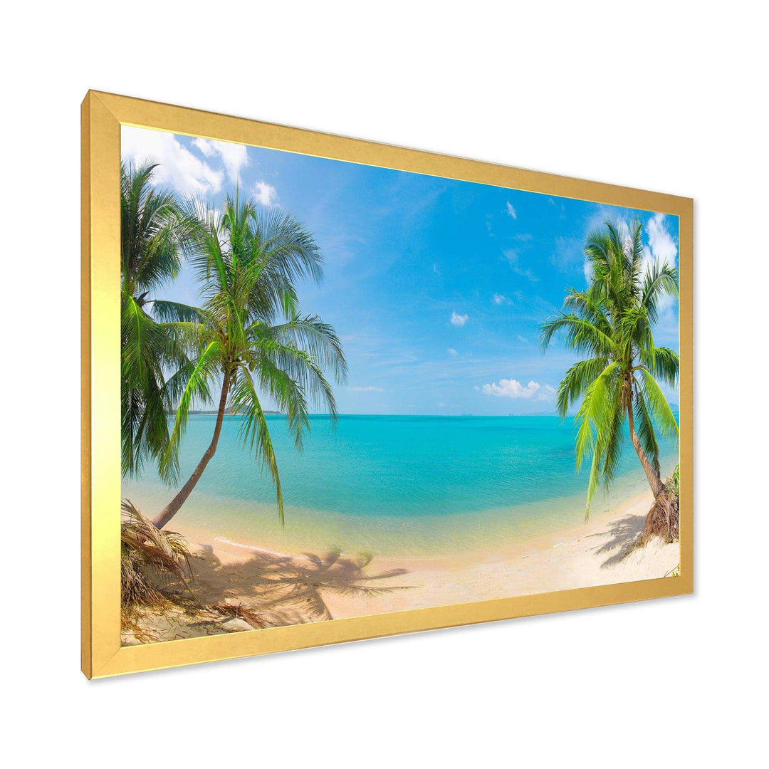 Tropical Beach with Coconut Trees