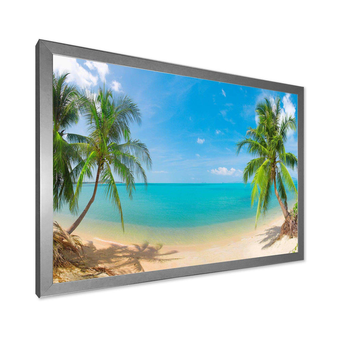 Tropical Beach with Coconut Trees