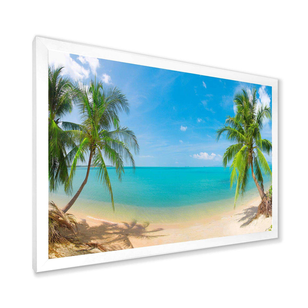 Tropical Beach with Coconut Trees