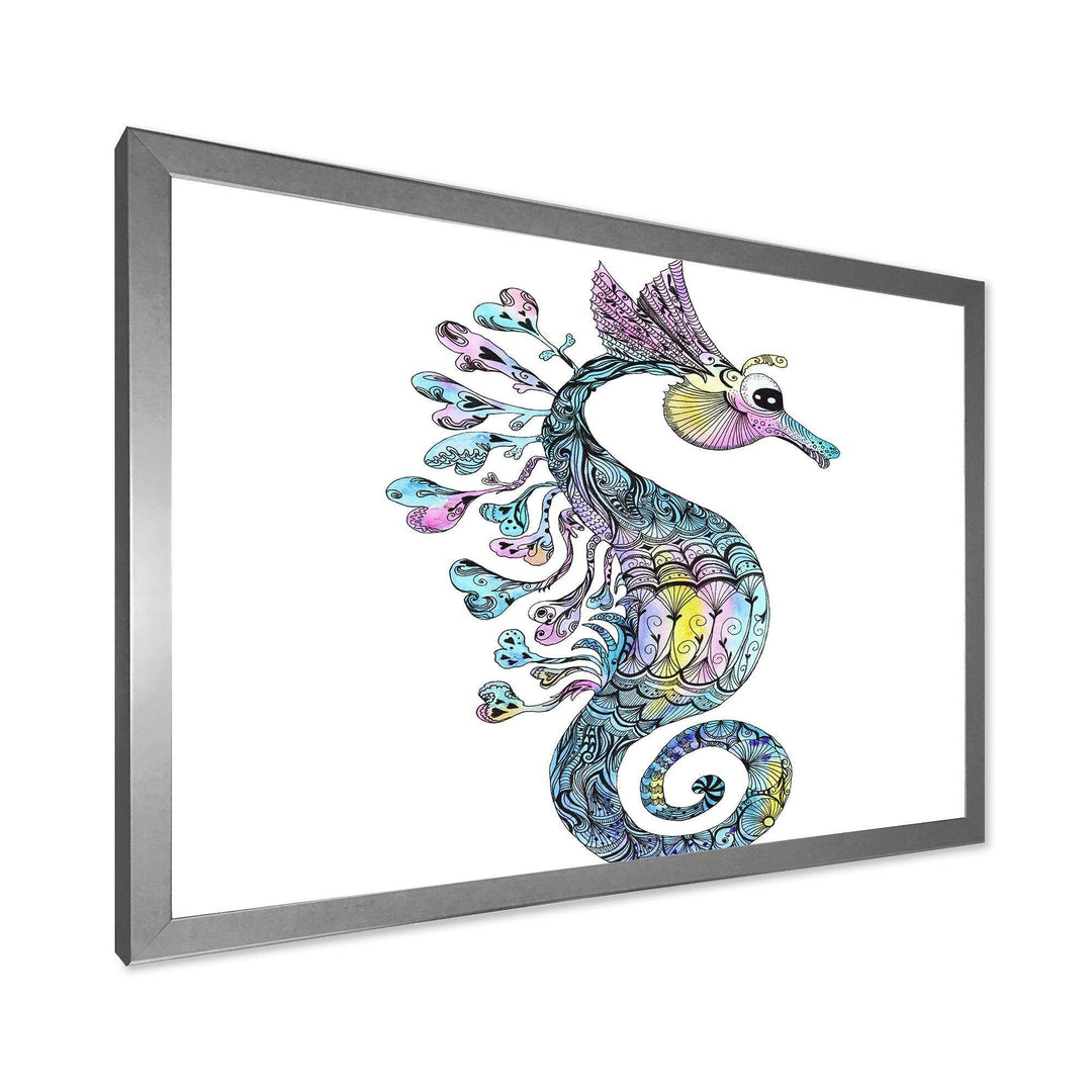 Colorful Seahorse Watercolor