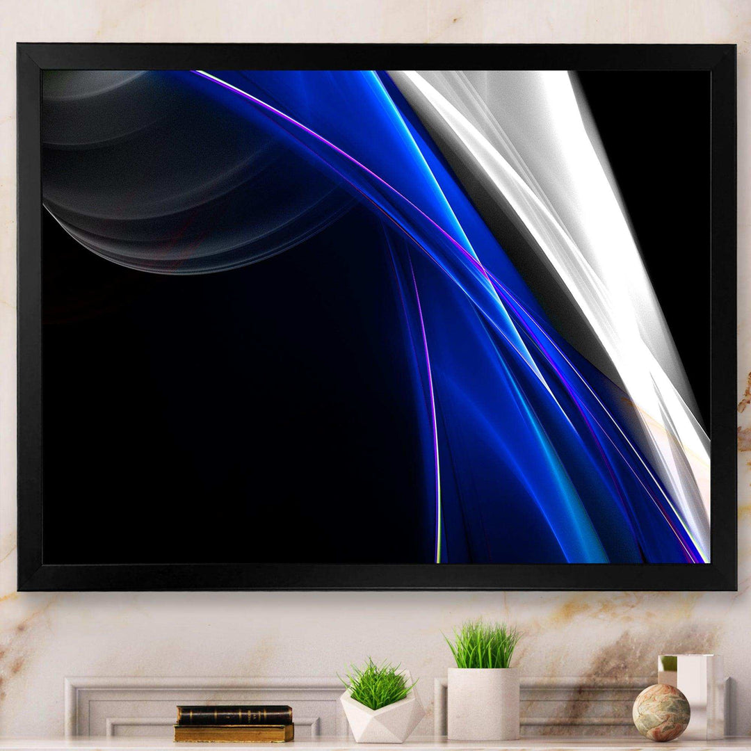 Glittering Blue Pattern - Modern Wall Art Prints