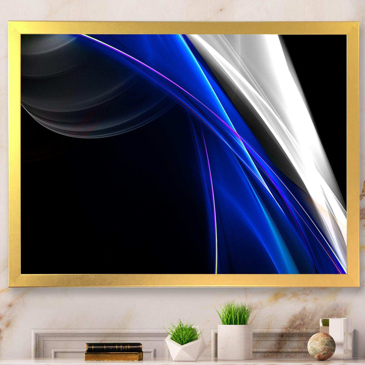 Glittering Blue Pattern - Modern Wall Art Prints