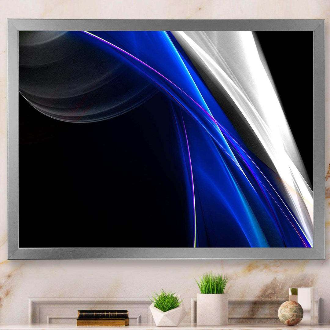 Glittering Blue Pattern - Modern Wall Art Prints
