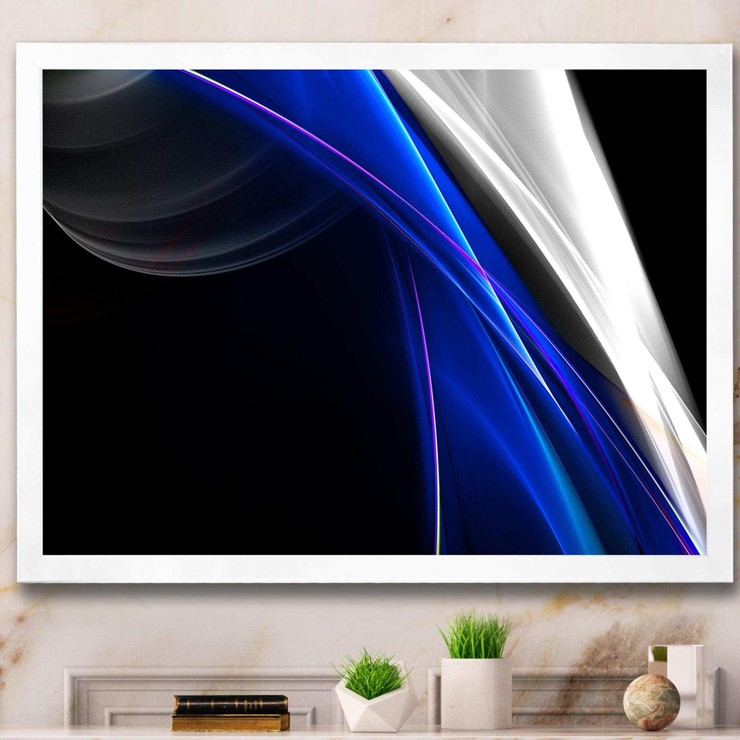 Glittering Blue Pattern - Modern Wall Art Prints