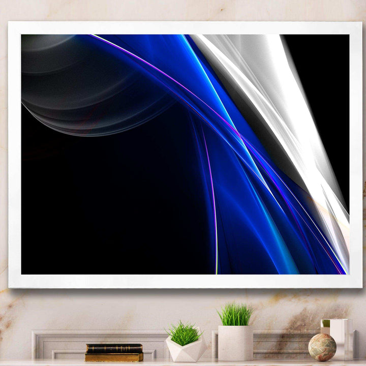 Glittering Blue Pattern - Modern Wall Art Prints