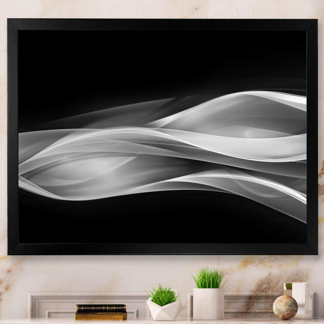 Glittering Silver Pattern - Modern Canvas Wall Art