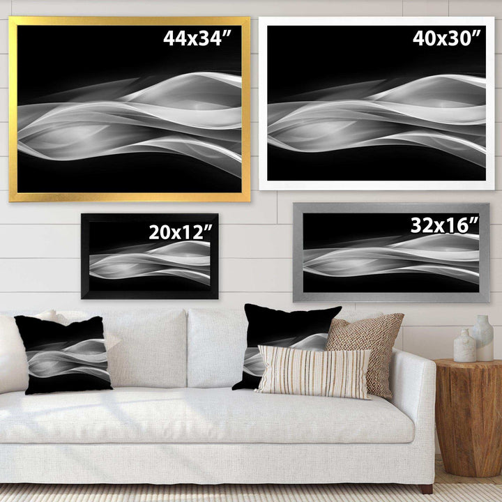 Glittering Silver Pattern - Modern Canvas Wall Art