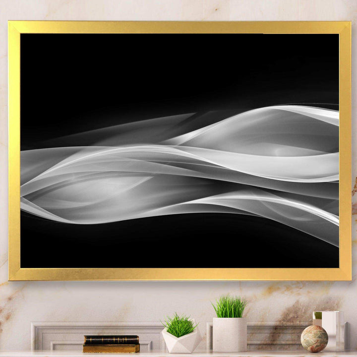 Glittering Silver Pattern - Modern Canvas Wall Art