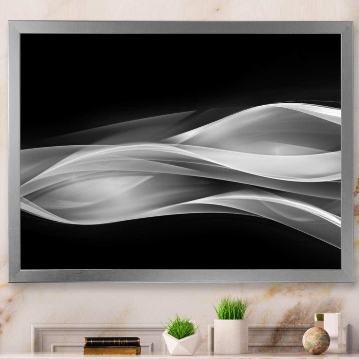 Glittering Silver Pattern - Modern Canvas Wall Art
