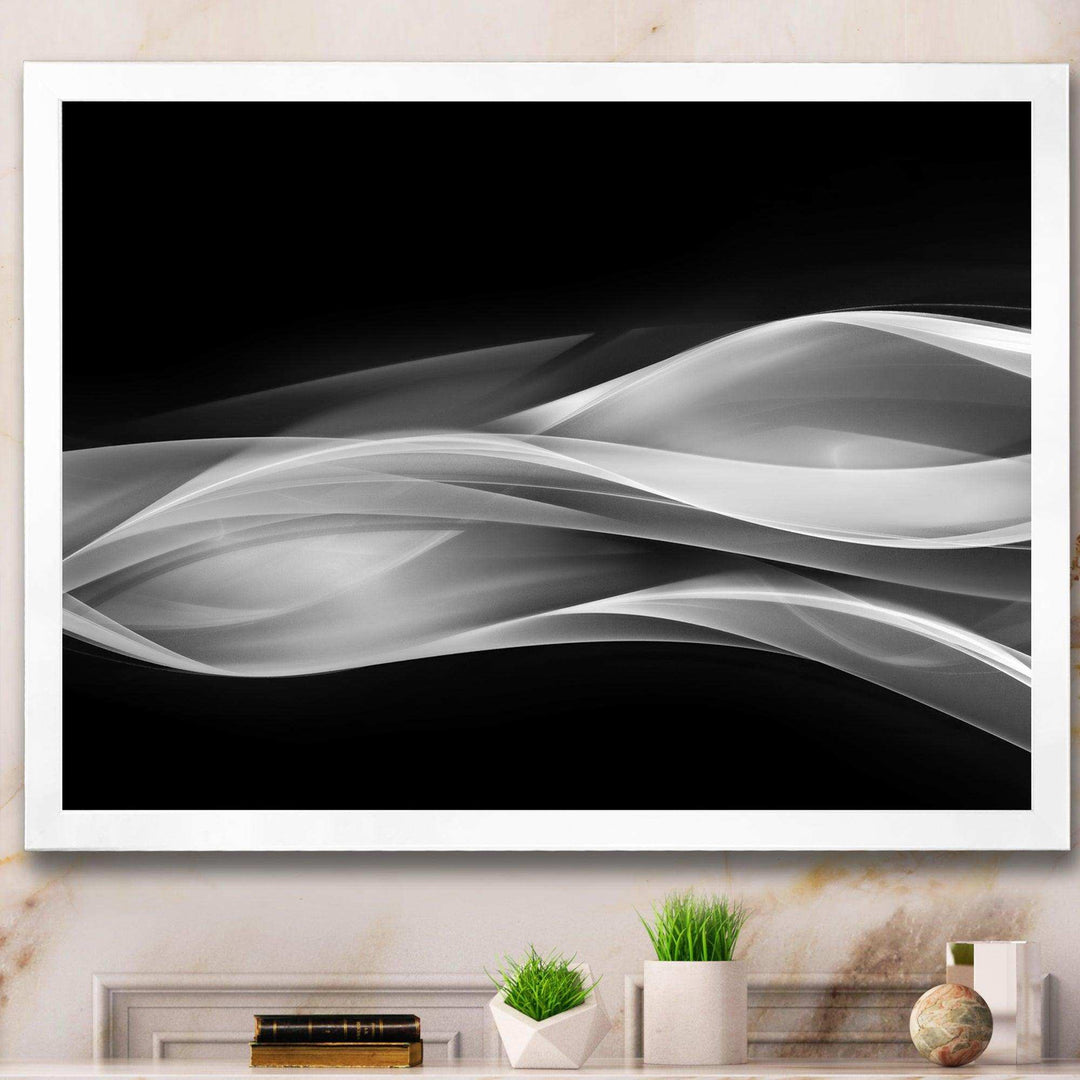 Glittering Silver Pattern - Modern Canvas Wall Art