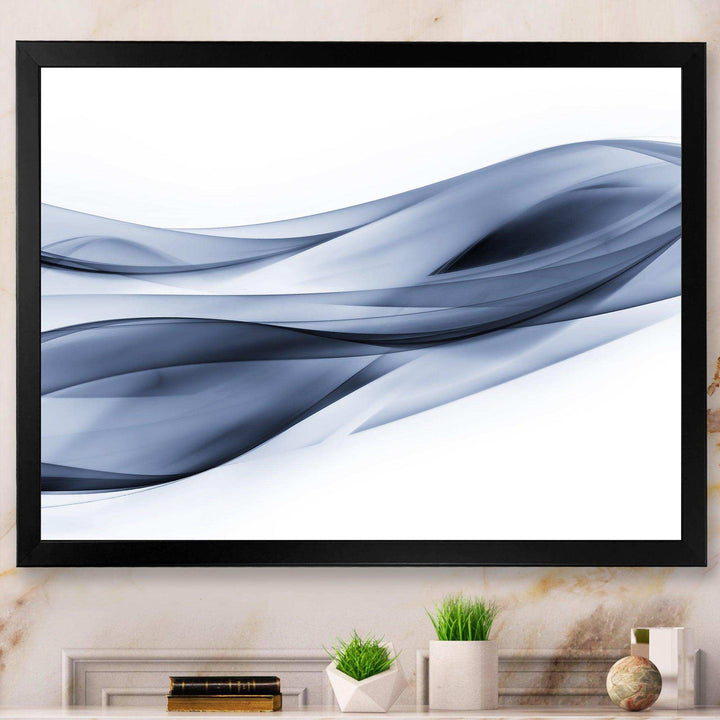 Glittering Light Blue Pattern - Modern Canvas Wall Art
