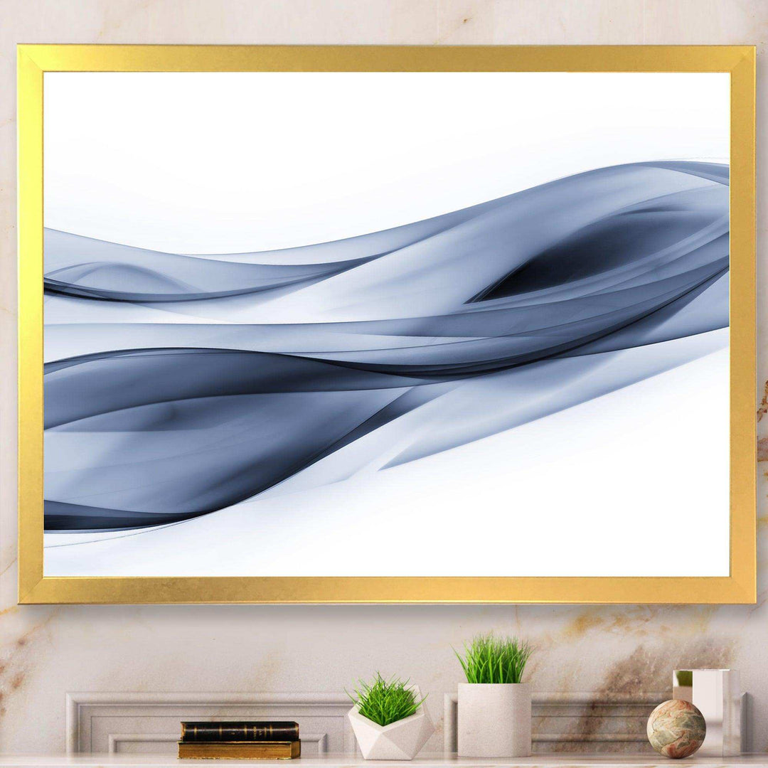 Glittering Light Blue Pattern - Modern Canvas Wall Art