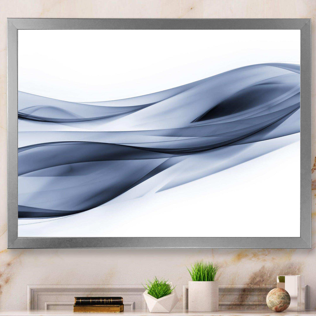 Glittering Light Blue Pattern - Modern Canvas Wall Art